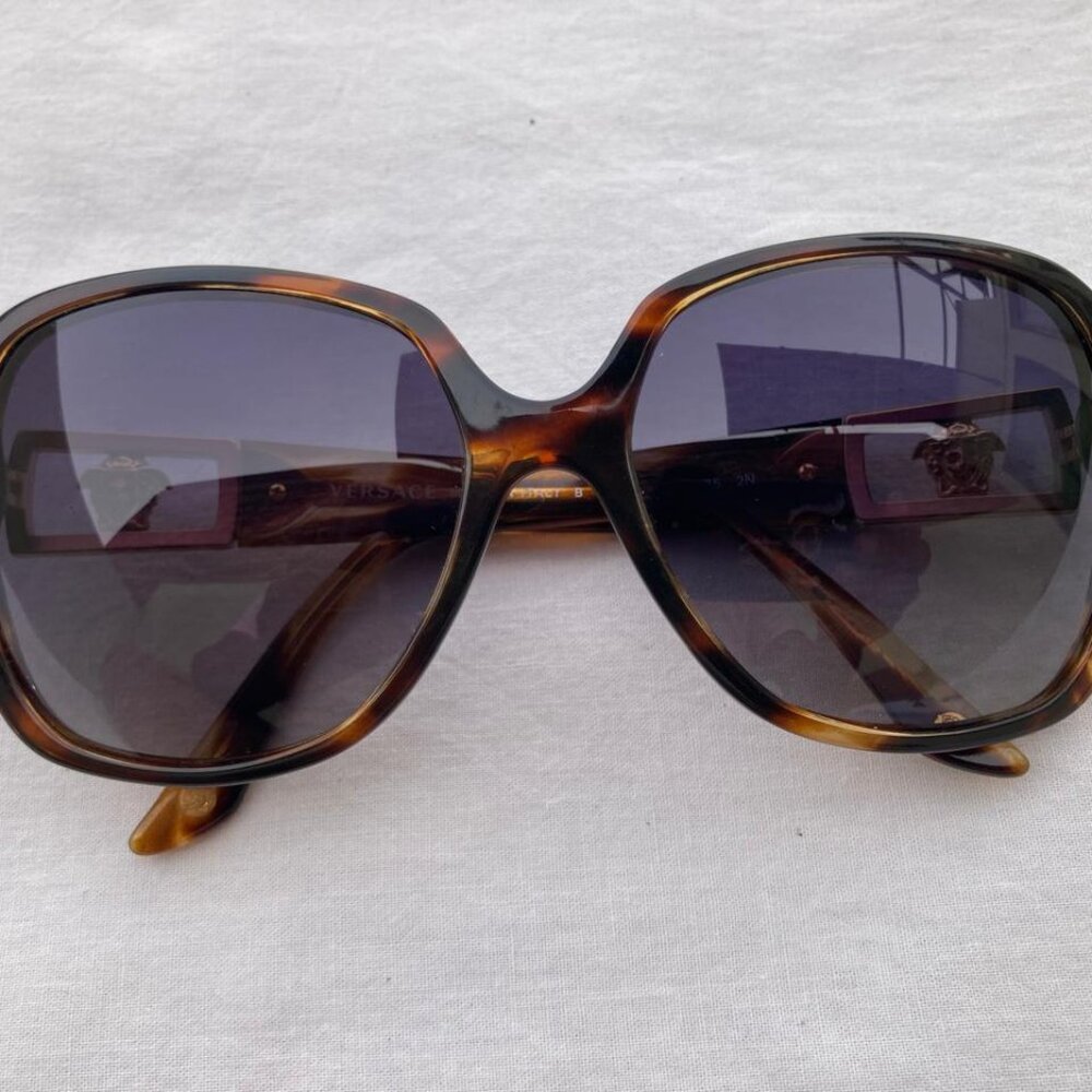 VERSACE Women MOD. 4242-B 5025/13 Tortoise Brown Gems/Brown Sunglasses - Picture 6 of 17